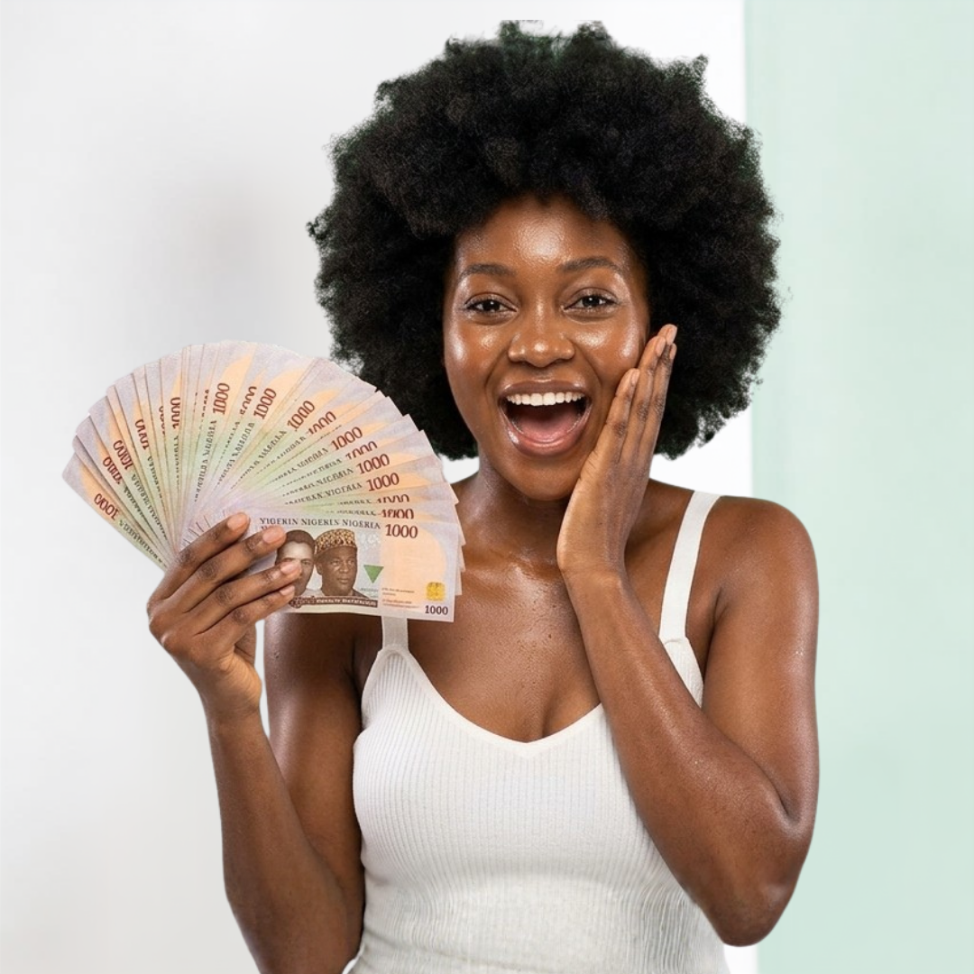 Happy woman with glowing skin smiling